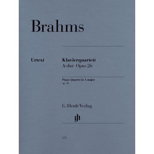 BRAHMS J. - PIANO QUARTET A MAJOR OP. 26