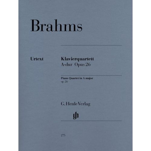 BRAHMS J. - PIANO QUARTET A MAJOR OP. 26