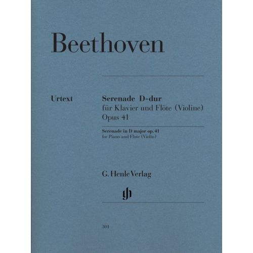 BEETHOVEN L.V. - SERENADE FOR PIANO AND FLUTE (VIOLIN) OP. 41