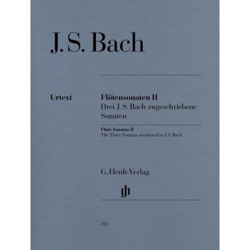 BACH J.S. - FLUTE SONATAS, VOLUME II (3 SONATAS ASCRIBED TO J. S. BACH - WITH VIOLONCELLO PART)