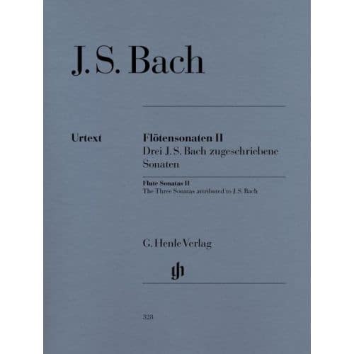HENLE VERLAG BACH J.S. - FLUTE SONATAS, VOLUME II (3 SONATAS ASCRIBED TO J. S. BACH - WITH VIOLONCELLO PART)
