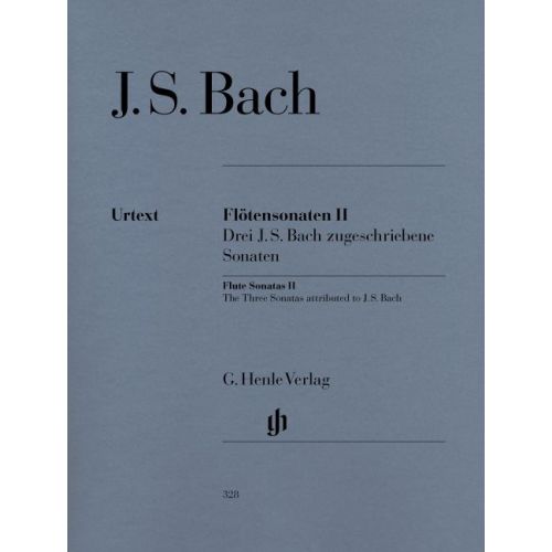 HENLE VERLAG BACH J.S. - FLUTE SONATAS, VOLUME II (3 SONATAS ASCRIBED TO J. S. BACH - WITH VIOLONCELLO PART)