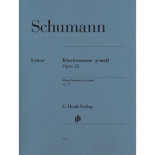 SCHUMANN R. - PIANO SONATA G MINOR OP. 22 WITH ORIGINAL LAST MOVEMENT