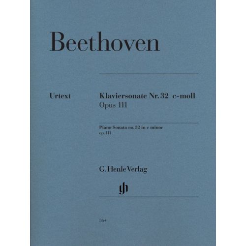 BEETHOVEN L.V. - PIANO SONATA NO. 32 C MINOR OP. 111