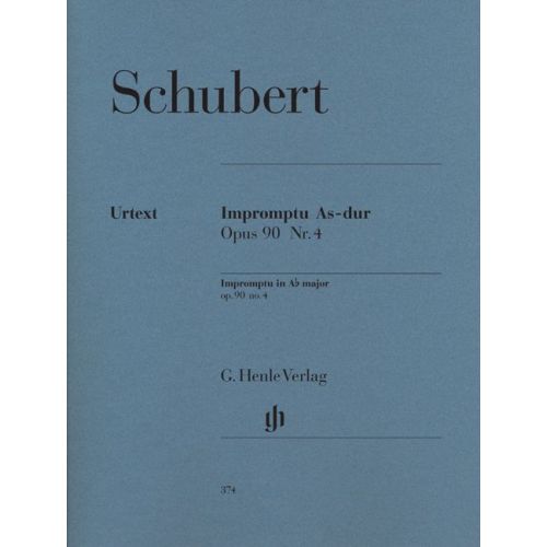 HENLE VERLAG SCHUBERT F. - IMPROMPTU A FLAT MAJOR OP. 90,4 D 899