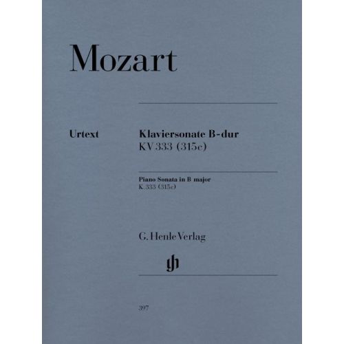 MOZART W.A. - PIANO SONATA B FLAT MAJOR K. 333 (315C)