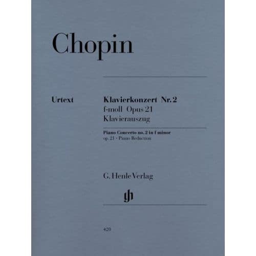 CHOPIN F. - CONCERTO FOR PIANO AND ORCHESTRA NO. 2 F MINOR OP. 21