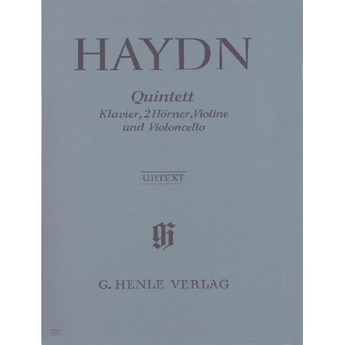 HENLE VERLAG HAYDN J. - QUINTET E FLAT MAJOR HOB. XIV:1 FOR PIANO, 2 HORNS, VIOLIN AND VIOLONCELLO