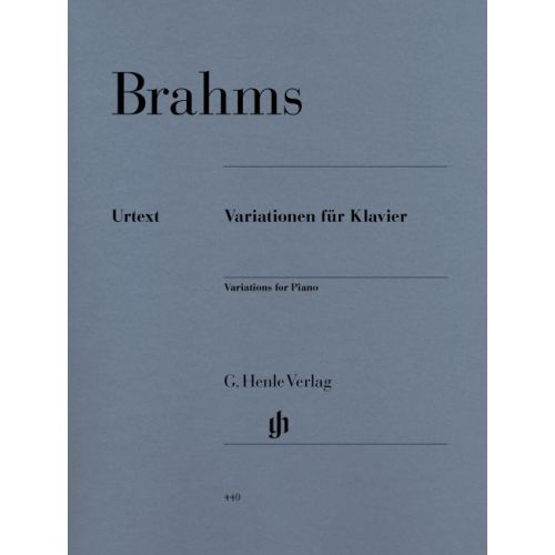 BRAHMS J. - VARIATIONS FOR PIANO