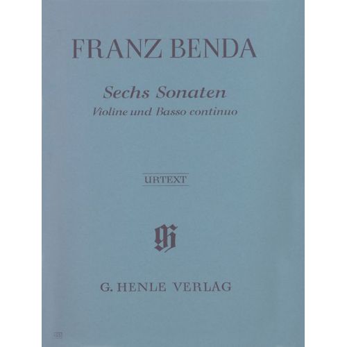 BENDA F. - 6 SONATAS FOR VIOLIN AND BASSO CONTINUO
