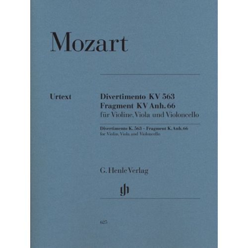 HENLE VERLAG MOZART W.A. - STRING TRIO E FLAT MAJOR KV 563