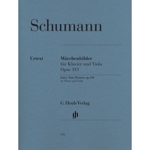 SCHUMANN R. - FAIRY-TALE PICTURES FOR VIOLA AND PIANO OP. 113
