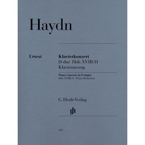 HAYDN J. - CONCERTO FOR PIANO (HARPSICHORD) AND ORCHESTRA D MAJOR HOB. XVIII:11