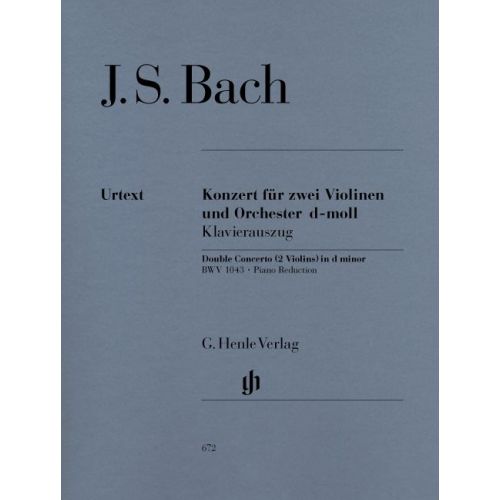 BACH J.S. - CONCERTO FOR 2 VIOLINS AND ORCHESTRA D MINOR BWV 1043