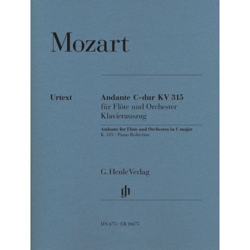 MOZART W.A. - ANDANTE FOR FLUTE AND ORCHESTRA C MAJOR KV 315