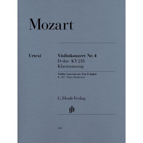 MOZART W.A. - VIOLIN CONCERTO NO. 4 D MAJOR K. 218