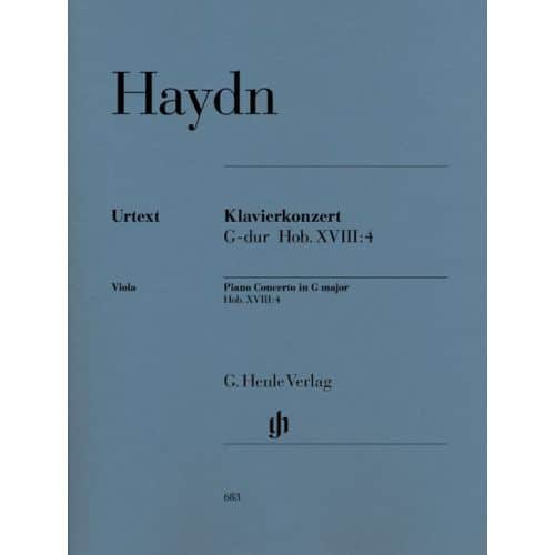 HAYDN J. - CONCERTO FOR PIANO (HARPSICHORD) AND ORCHESTRA G MAJOR HOB. XVIII:4