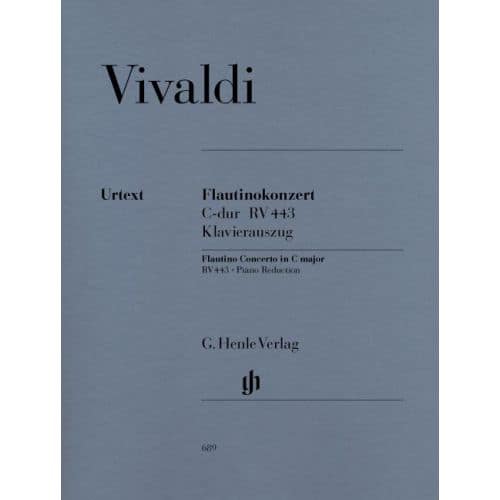 HENLE VERLAG VIVALDI A. - CONCERTO FOR FLAUTINO (RECORDER/FLUTE) AND ORCHESTRA C MAJOR OP. 44, 11 RV 443