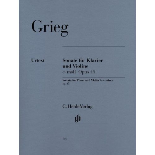 GRIEG E. - VIOLIN SONATA C MINOR OP. 45