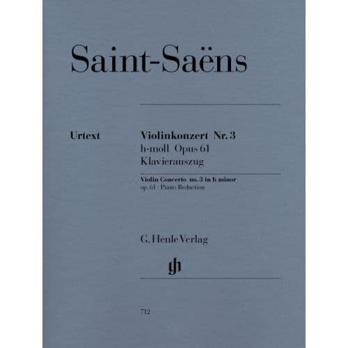 SAINT-SAENS C. - CONCERTO FOR VIOLIN AND ORCHESTRA NO. 3 B MINOR OP. 61