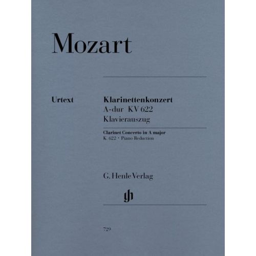 HENLE VERLAG MOZART W.A. - CLARINET CONCERTO A MAJOR K. 622