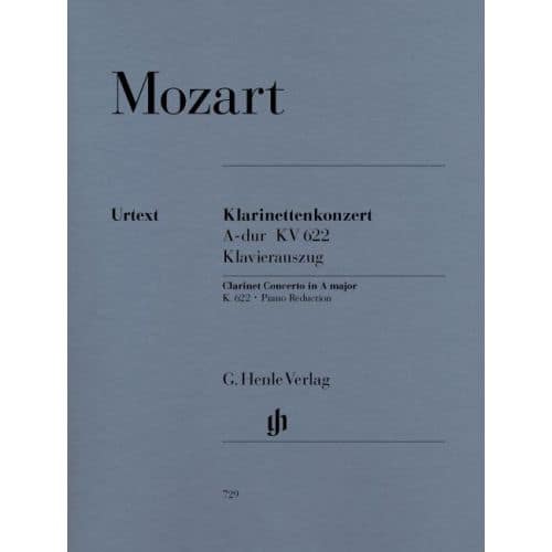 MOZART W.A. - CONCIERTO PARA CLARINETE EN A MAYOR - K. 622