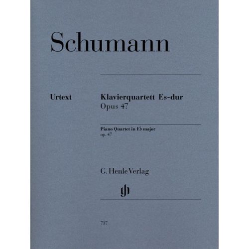 HENLE VERLAG SCHUMANN R. - PIANO QUARTET IN EB MAJOR OP. 47