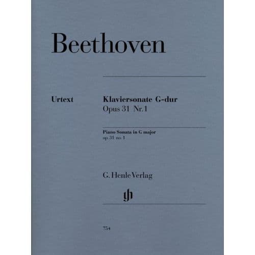 HENLE VERLAG BEETHOVEN L.V. - PIANO SONATA NO. 16 G MAJOR OP. 31,1 - PIANO