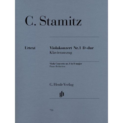 HENLE VERLAG STAMITZ C. - VIOLA CONCERTO NO. 1 D MAJOR