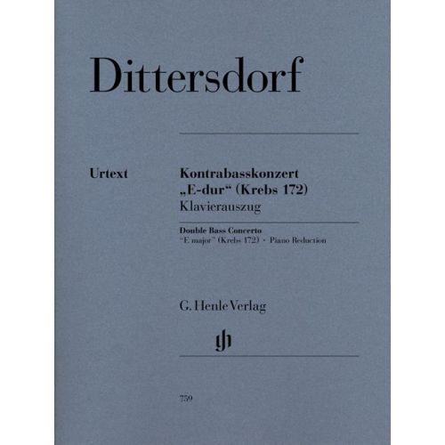 DITTERSDORF C.D.V. - DOUBLE BASS CONCERTO IN 