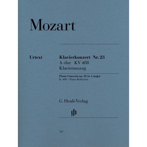 HENLE VERLAG MOZART W.A. - CONCERTO FOR PIANO AND ORCHESTRA A MAJOR K. 488