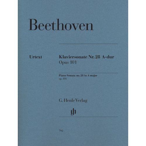 HENLE VERLAG BEETHOVEN L.V. - PIANO SONATA NO. 28 IN A MAJOR OP. 101