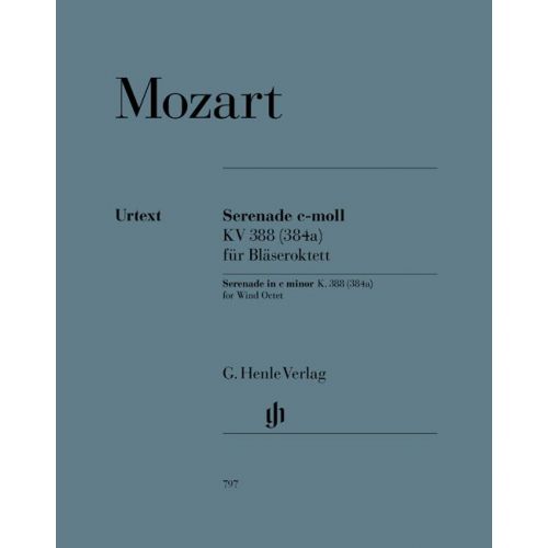 HENLE VERLAG MOZART W.A. - SERENADE C MINOR K. 388 (384A)