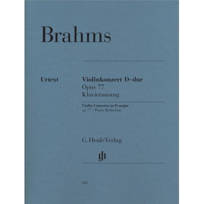 BRAHMS J. - CONCERTO POUR VIOLON EN RE MAJEUR OP.77 - VIOLON & PIANO