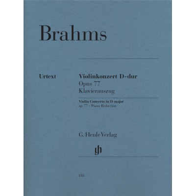 BRAHMS J. - CONCERTO POUR VIOLON EN RE MAJEUR OP.77 - VIOLON & PIANO