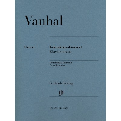 VANHAL J.B. - KONTRABASSKONZERT - CONTREBASSE & PIANO