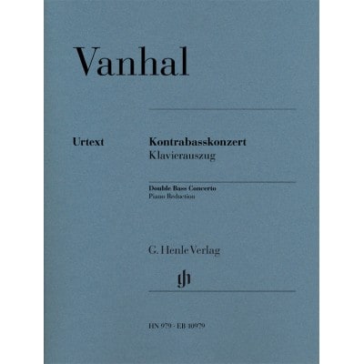 VANHAL J.B. - KONTRABASSKONZERT - CONTREBASSE & PIANO