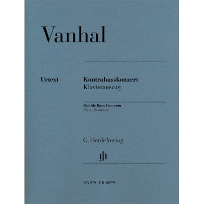 HENLE VERLAG Vanhal J.B. - Kontrabasskonzert - Contrebasse & Piano