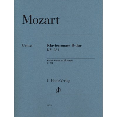 HENLE VERLAG MOZART W.A. - PIANO SONATA KV 281 B-DUR