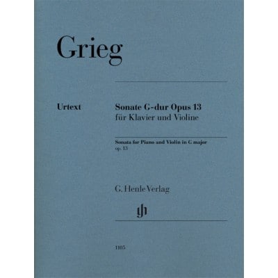 GRIEG EDVARD - SONATE G-DUR OP.13 - VIOLON & PIANO