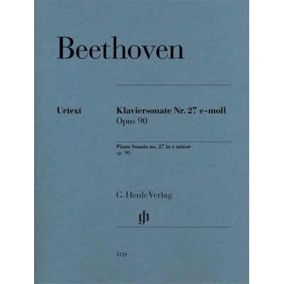 BEETHOVEN L.V. - PIANO SONATA NO. 27 E MINOR OP. 90