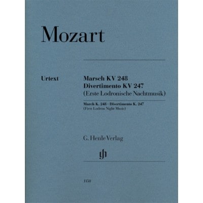 MOZART W.A. - MARSCH KV 248 / DIVERTIMENTO KV 247 (ERSTE LODRONISCHE NACHTMUSIK)