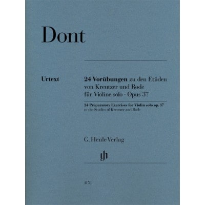 DONT JAKOB - 24 EXERCICES PREPARATOIRES OP.37 - VIOLON SOLO 