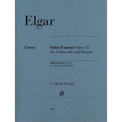 ELGAR EDWARD - SALUT D'AMOUR OP.12 - VIOLONCELLE & PIANO
