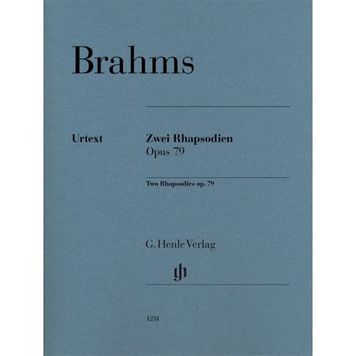 BRAHMS JOHANNES - DEUX RHAPSODIES OP.79 - PIANO