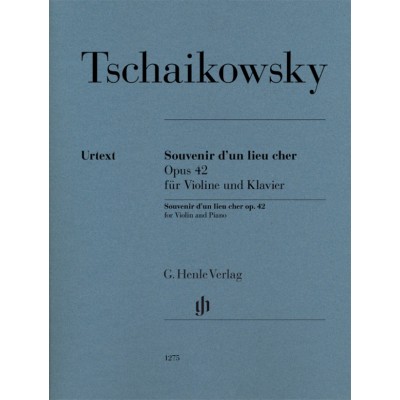 TSCHAIKOVSKY P. - SOUVENIR D'UN LIEU CHER OP.42 - VIOLON & PIANO