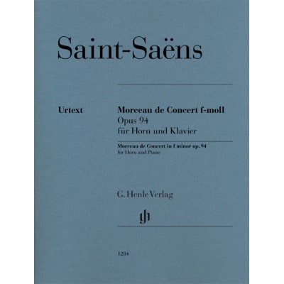 HENLE VERLAG SAINT-SAENS CAMILLE - MORCEAU DE CONCERT EN FA MINEUR OP.94 - COR & PIANO