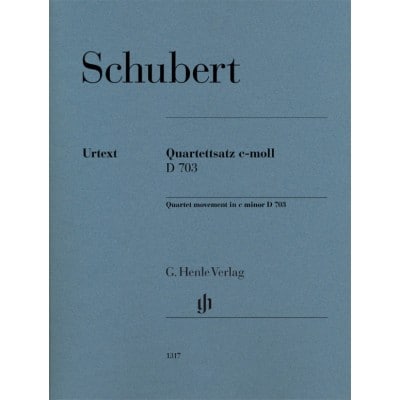 SCHUBERT F. - MOUVEMENT POUR QUATUOR A CORDES EN UT MINEUR D 703