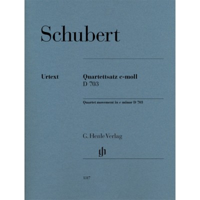 HENLE VERLAG SCHUBERT F. - MOUVEMENT POUR QUATUOR A CORDES EN UT MINEUR D 703