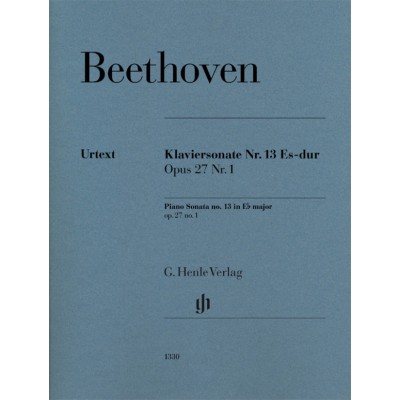 HENLE VERLAG BEETHOVEN L.V. - PIANO SONATA N°13 IN Eb MAJOR OP.27/1 "QUASI UNA FANTASIA"